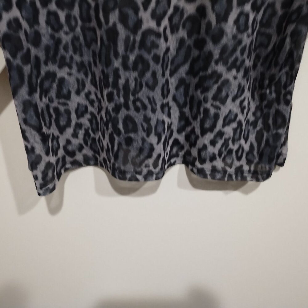 BABY PHAT Trendy Plus Size Sheer Animal Print T-Shirt - Picture 8 of 9